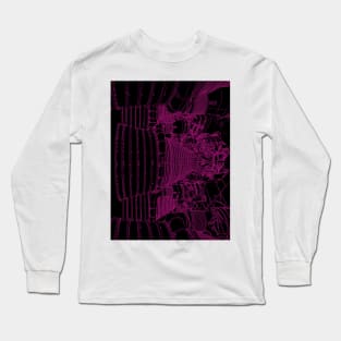 Apollo Rocket Booster - Pink Neon Long Sleeve T-Shirt